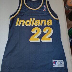 Champion Damon Bailey Indianapolis Pacers NBA Basketball Jersey Adult Medium 40